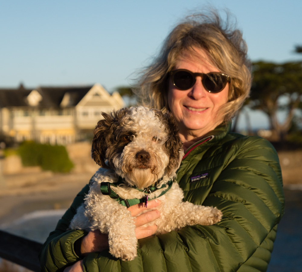 Photo - Cheryl with Quincy on the Trail