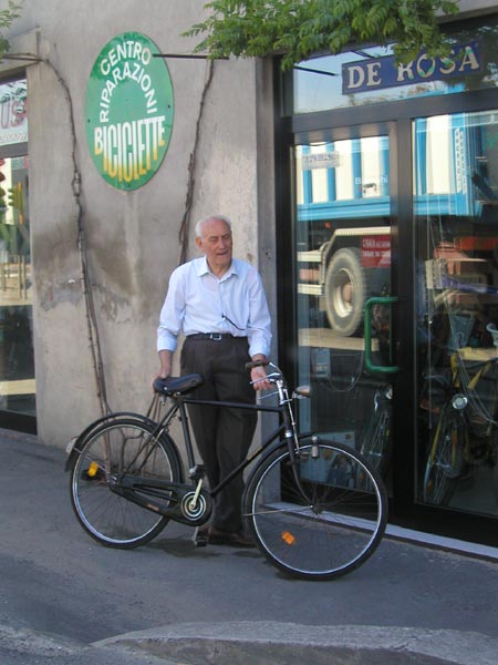 Photo - Man with Bicycle